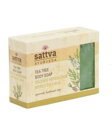 Sattva Ayurveda  - Naturalne mydło "drzewo herbaciane"! 125g.